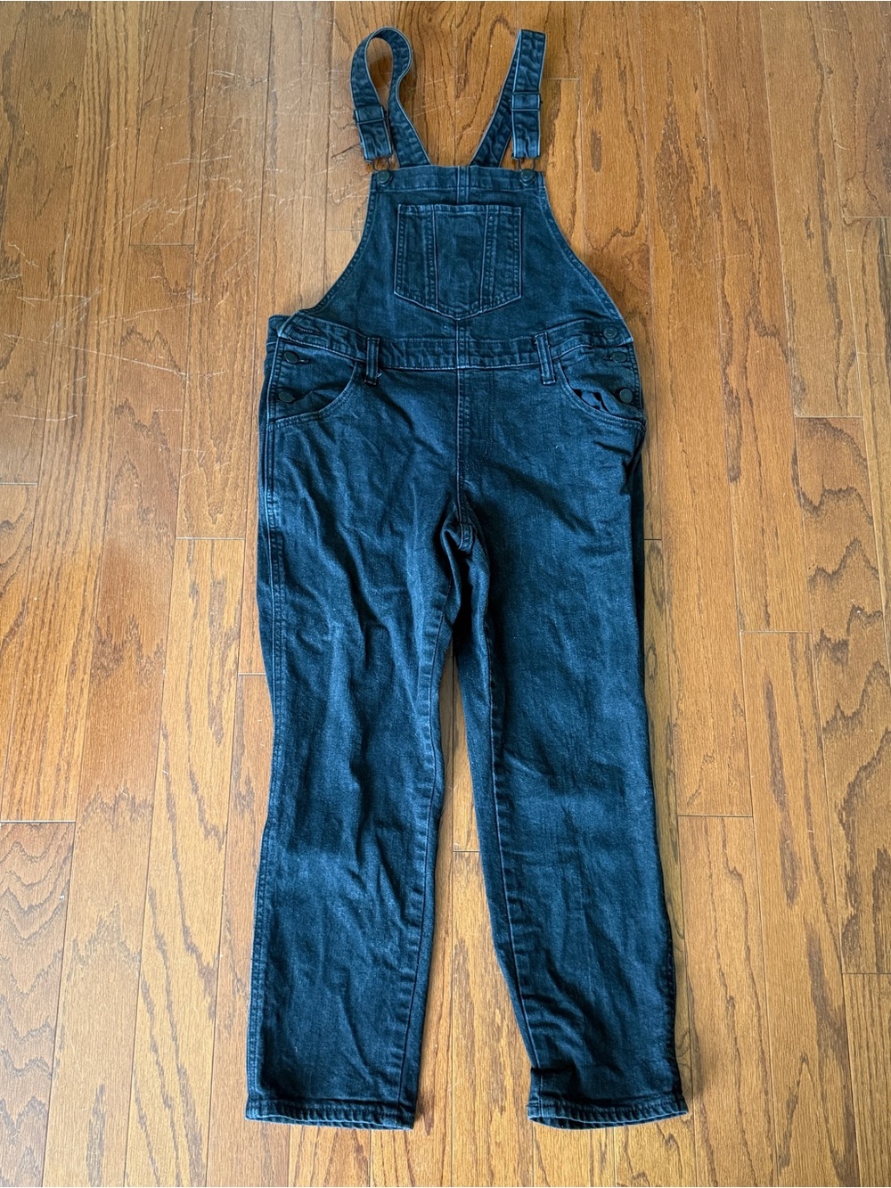 Old Navy Black Denim Overalls 4P